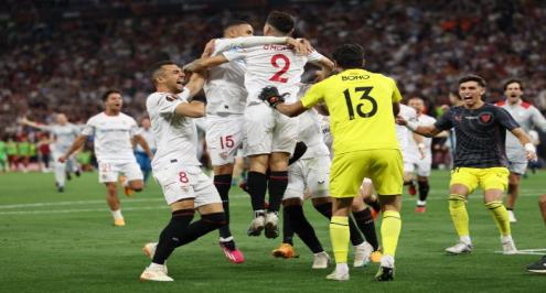 بركلات الترجيح.. إشبيلية يواصل هيمنته على لقب الدوري الأوروبي بالفوز على روما (فيديو وصور)